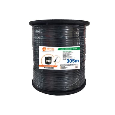 CÁP TÍN HIỆU CAT3 – 25AWG – CHỐNG LỰC + KÈM NGUỒN - VIETHAN