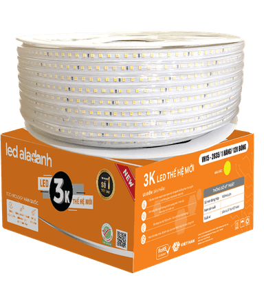 LED DÂY 3K VH15 - 2835/ 1 HÀNG/ 120 BÓNG - VIETHAN